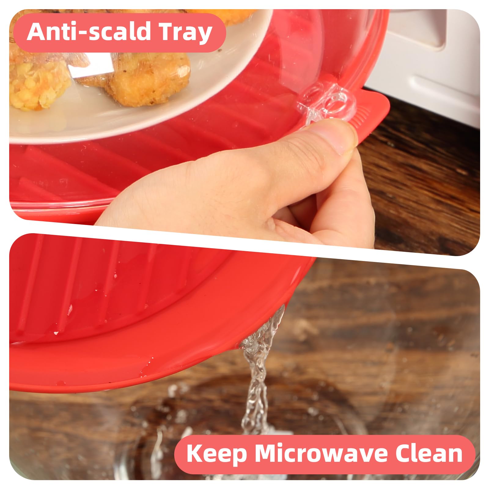 Amazon.com: Microwave Splatter Cover Lid for Food 10.2 Inch with