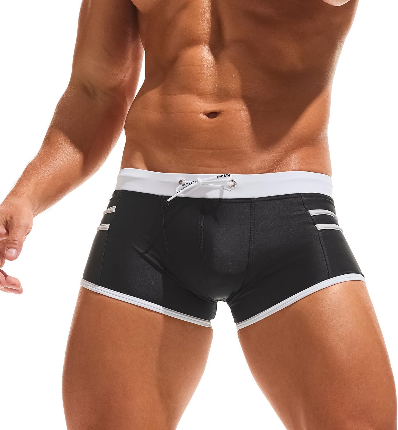 Taddlee Men's Swimwear Swimming Boxer Trunks Briefs Shorts Square Cut Swimsuits