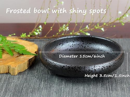 Miniatura 2 de Kit de jarrón japonés Ikebana, recipiente poco profundo de cerámica, jarrón Ikebana con rana de flores de 1.57 pulgadas y rana floral, herramienta