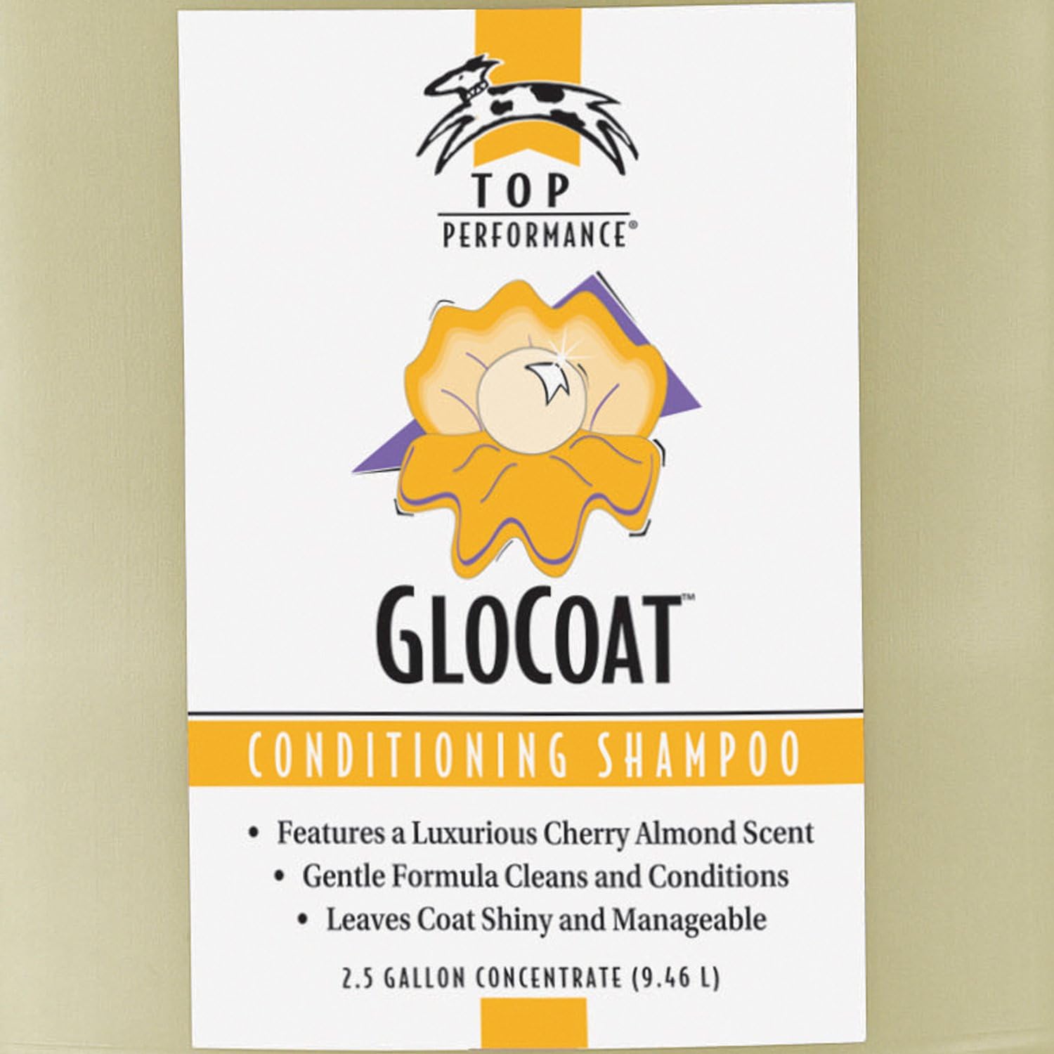 Top Performance GloCoat Cond Pet Shampoo, 2.5-Gallon