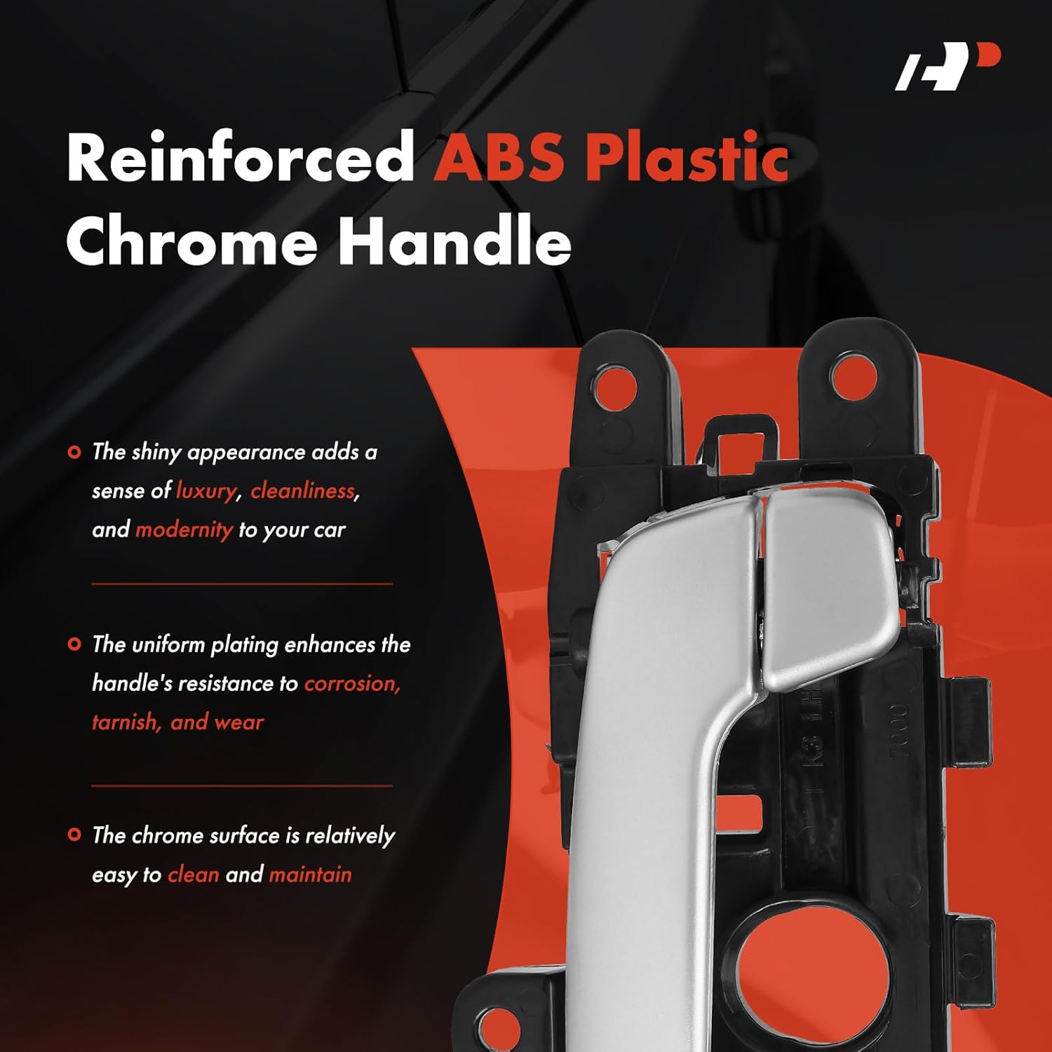 A-Premium Front or Rear Left Driver Side Interior Door Handle Compatible with Kia Forte Forte5 2014 2015 2016 2017 2018, Painted Silver