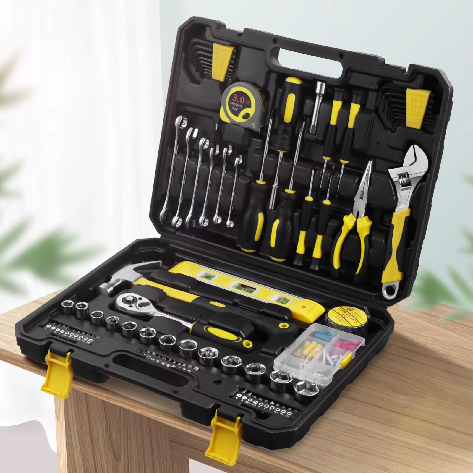 Set attrezzi da officina 108 Pz/set Set Multi-strumento Set Di Punte Per Cacciavite A Esagono Incassato Pinze Ad Ago Pinze A Punta Per Martello Da Carpentiere