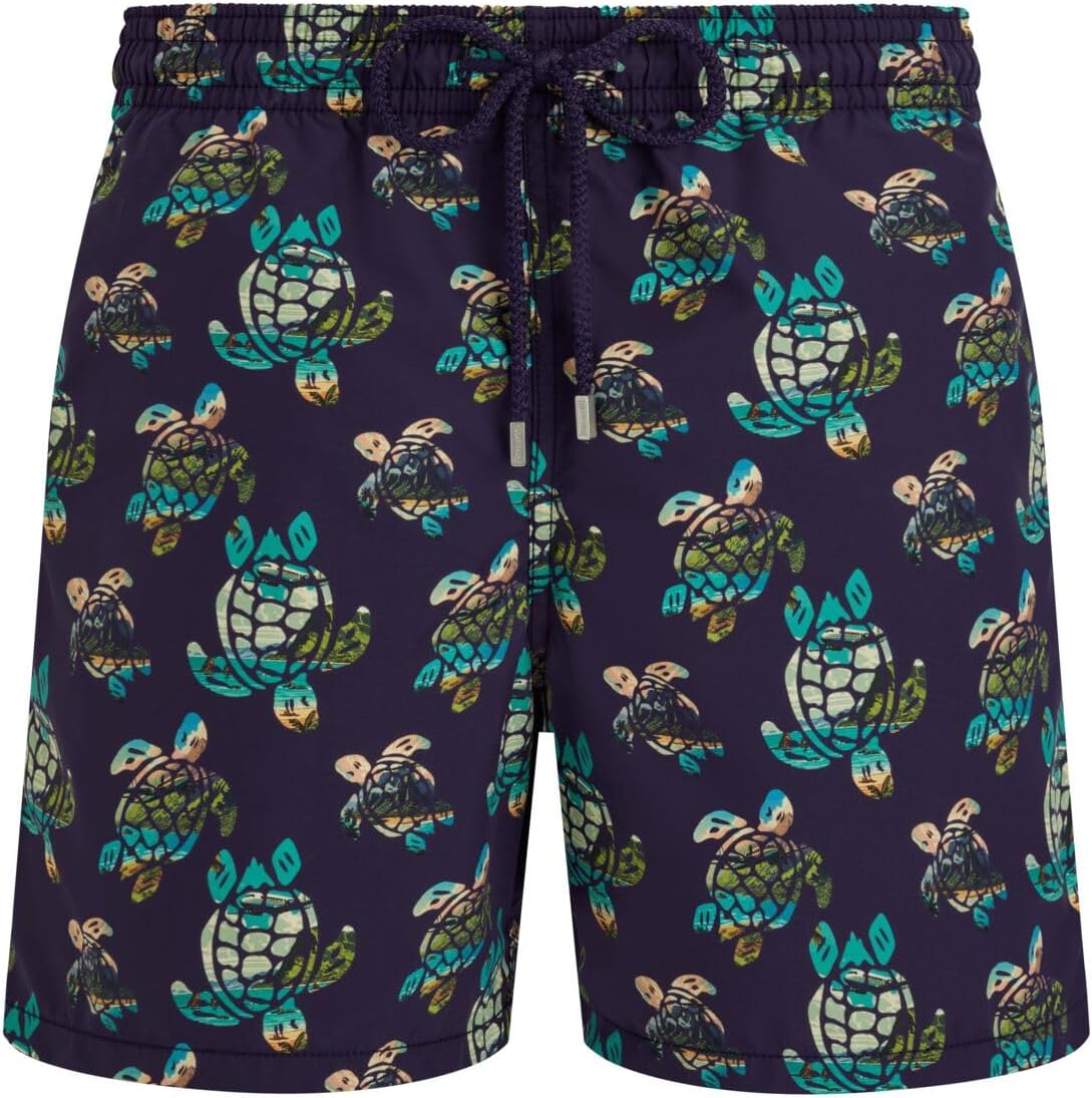Men Swim Trunks Landscape Turtles