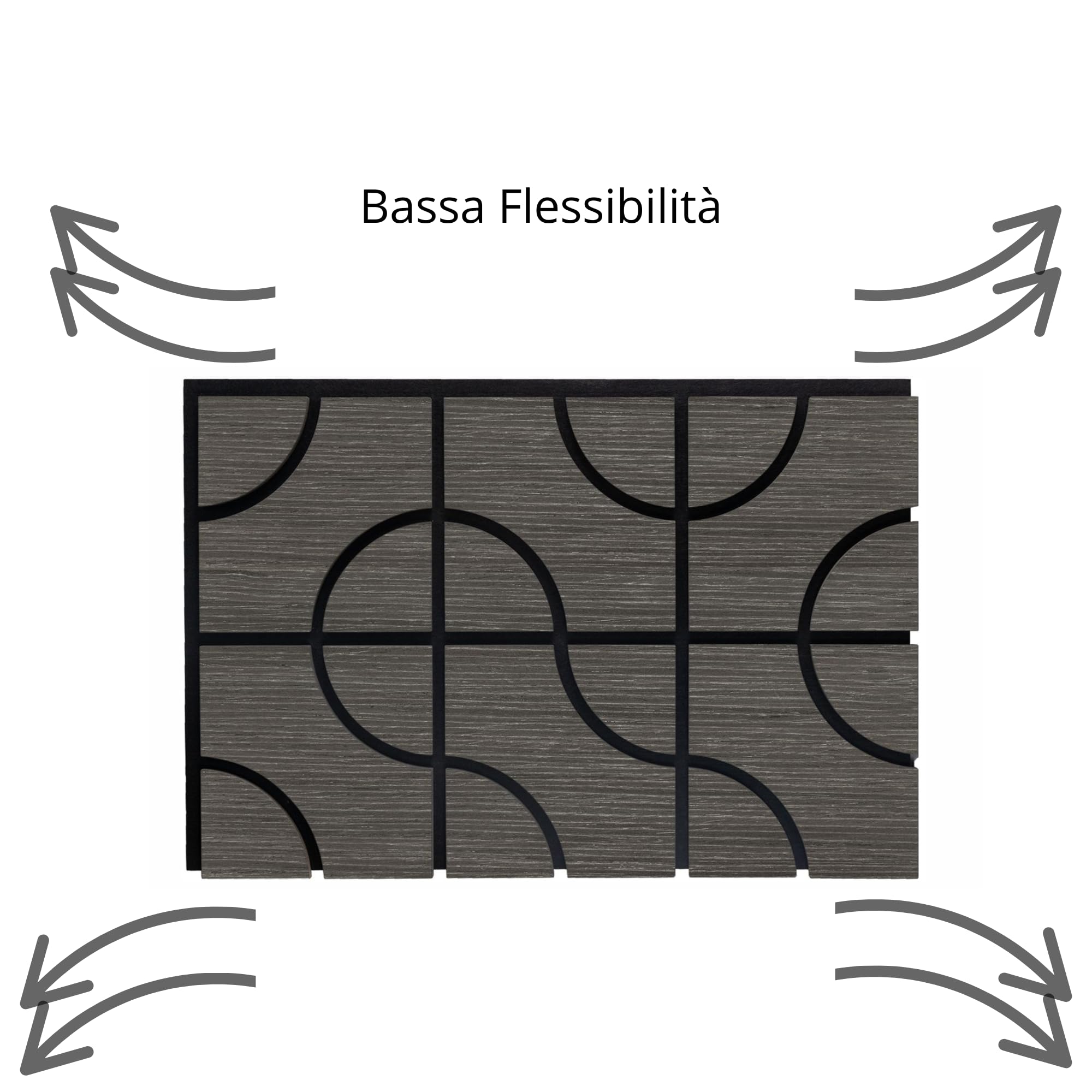 Juego de 6 paneles de pared con efecto de láminas para revestimiento de pared, techo, polímero, plástico, interior y exterior, 63 x 41,5 cm, encastre lateral, recortables, rígidos, decorativos, gris
