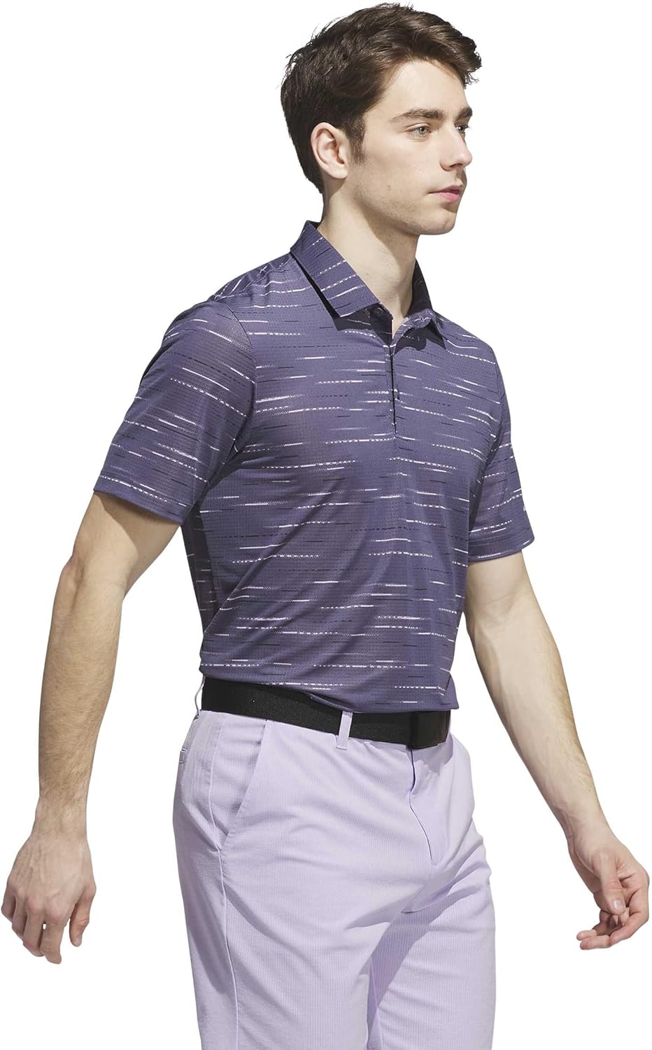 adidas Men's Ultimate365 Mesh Glimmer Print Polo Shirt