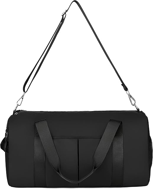 CLF Utility Sport Holdall with Waterproof Pocket and Shoe Compartment (Black)