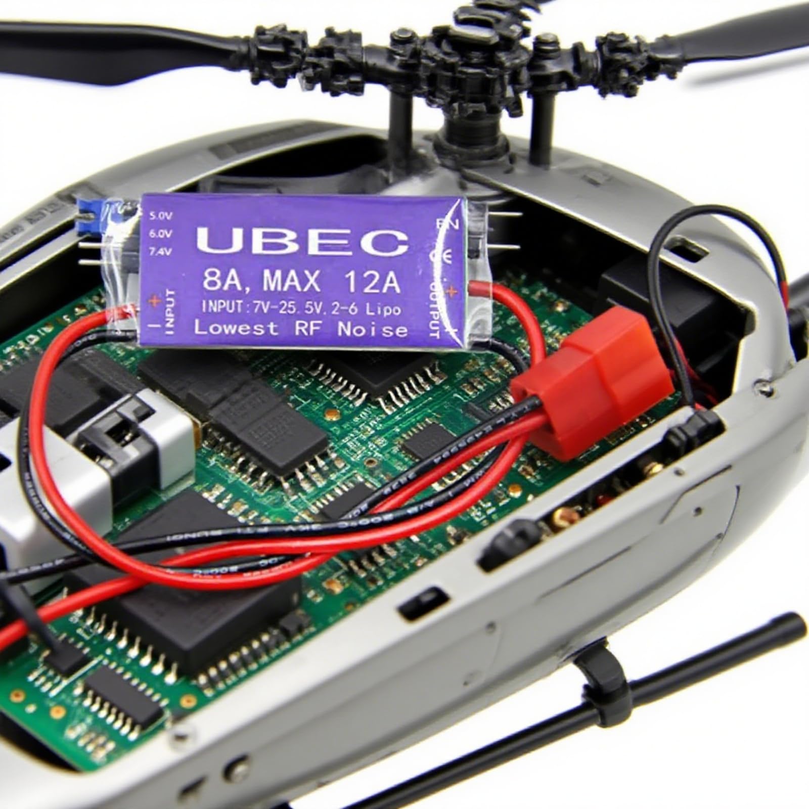 UBEC Alimentatore di Commutazione, 8A UBEC Switch Mode Regolatore di Tensione, 5V 6V 7,4V 8A Max 12A Uscita 7V-25,5V Ingresso UBEC Modulo Servo Interruttore di Alimentazione per RC Helicopter