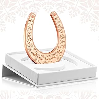 7 Year Anniversary Copper Gifts for Him 7 Year Anniversary Wedding Gift for Couple Lucky 7 Years of Marriage Horseshoe 7th Wedding Anniversary Copper Gifts for Him with Box Gifts for Men Him
