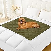 Vista 26 de Smiry Manta impermeable para cama de perro de 30 x 53 pulgadas, suave manta reversible para mascotas, lavable, a prueba de fugas, para sofá