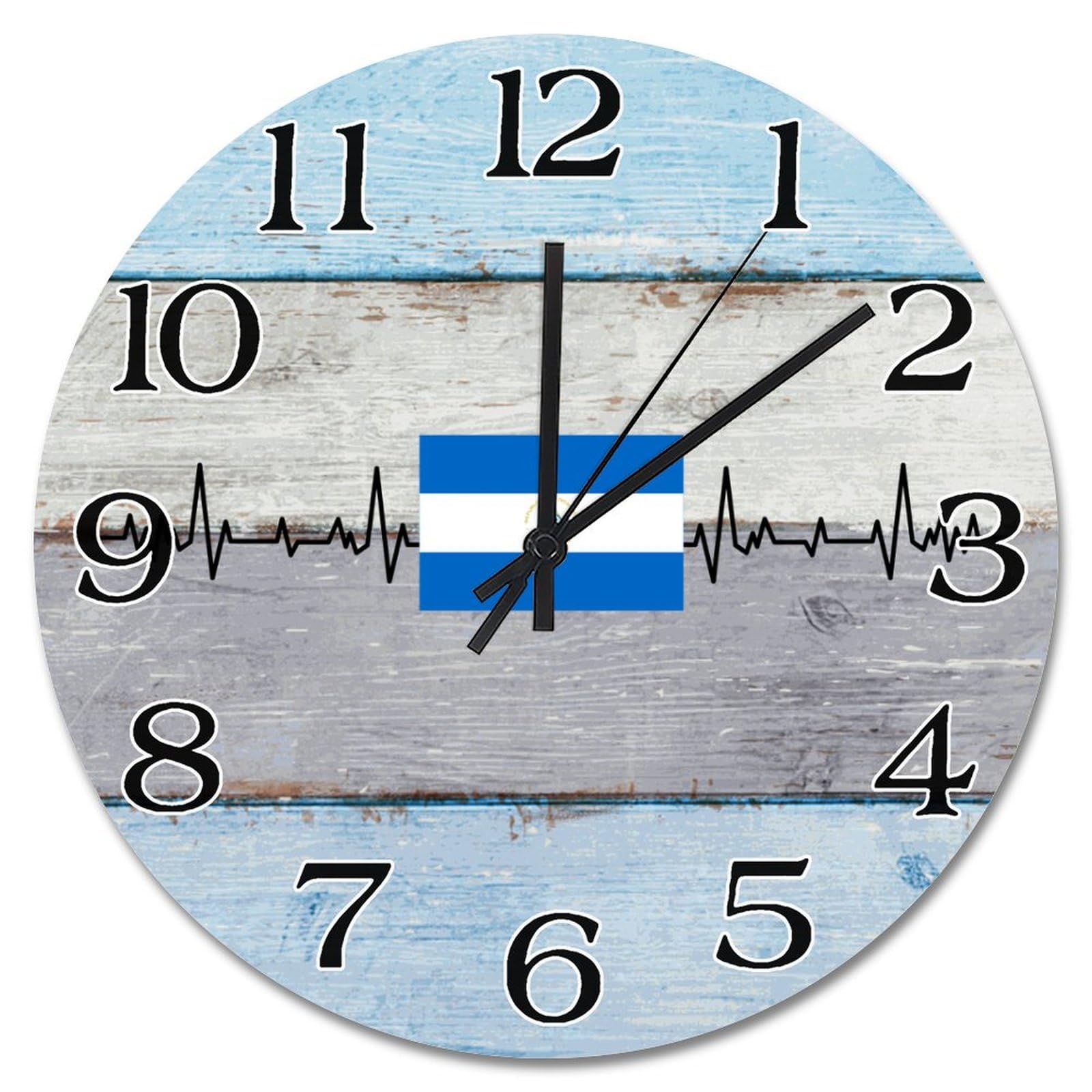 Horloge murale Nicaragua silencieuse à piles sans tic-tac diamètre 38cm