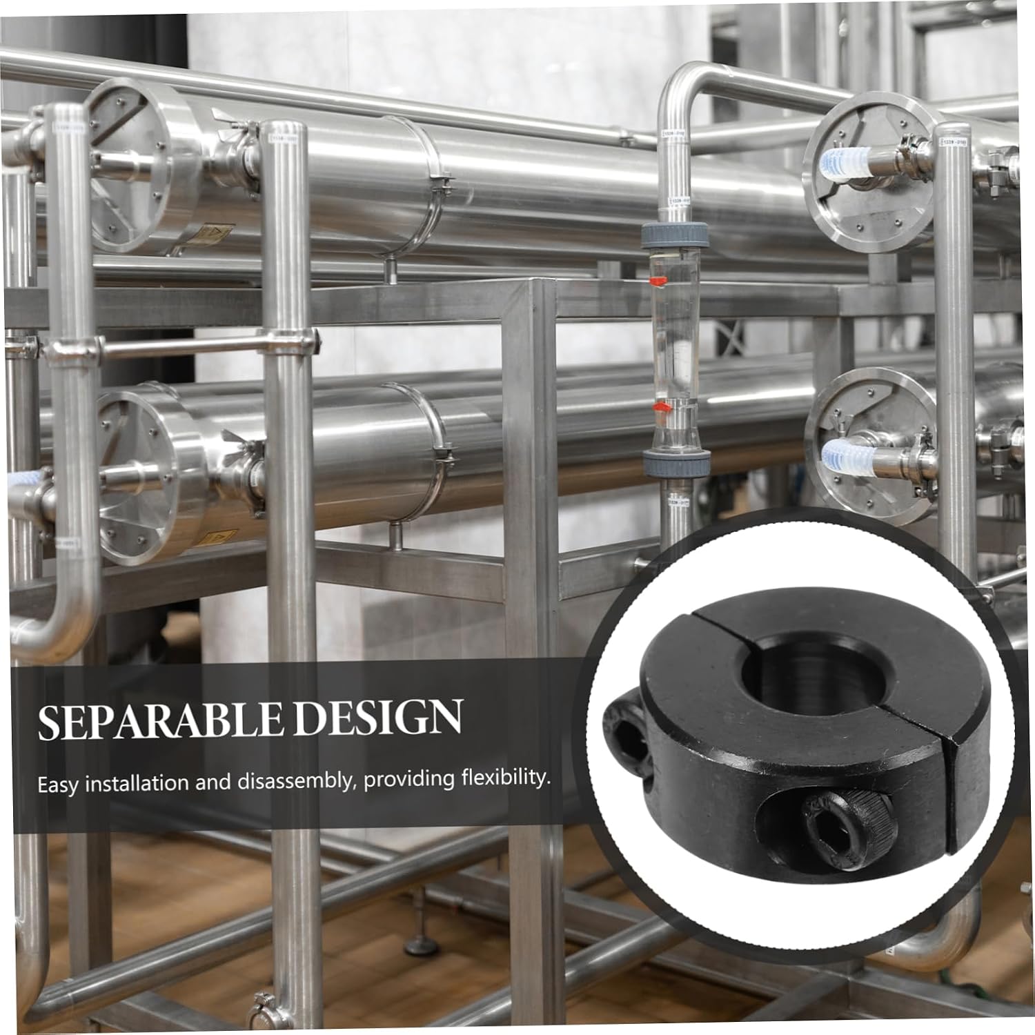 MAGICLULU Shaft Collar Fixed Clamp for Precise Positioning Throat Clamp for Motors Agricultural Machinery Cranes Construction Id Od Thick