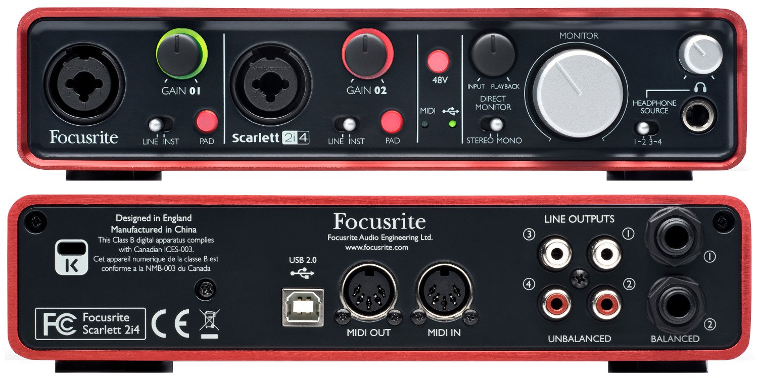Focusrite Scarlett 2i4 オーディオインターフェイス　DTM Amazon.co.jp: FOCUSRITE SCARLETT 2I4 USB : 楽器・音響機器