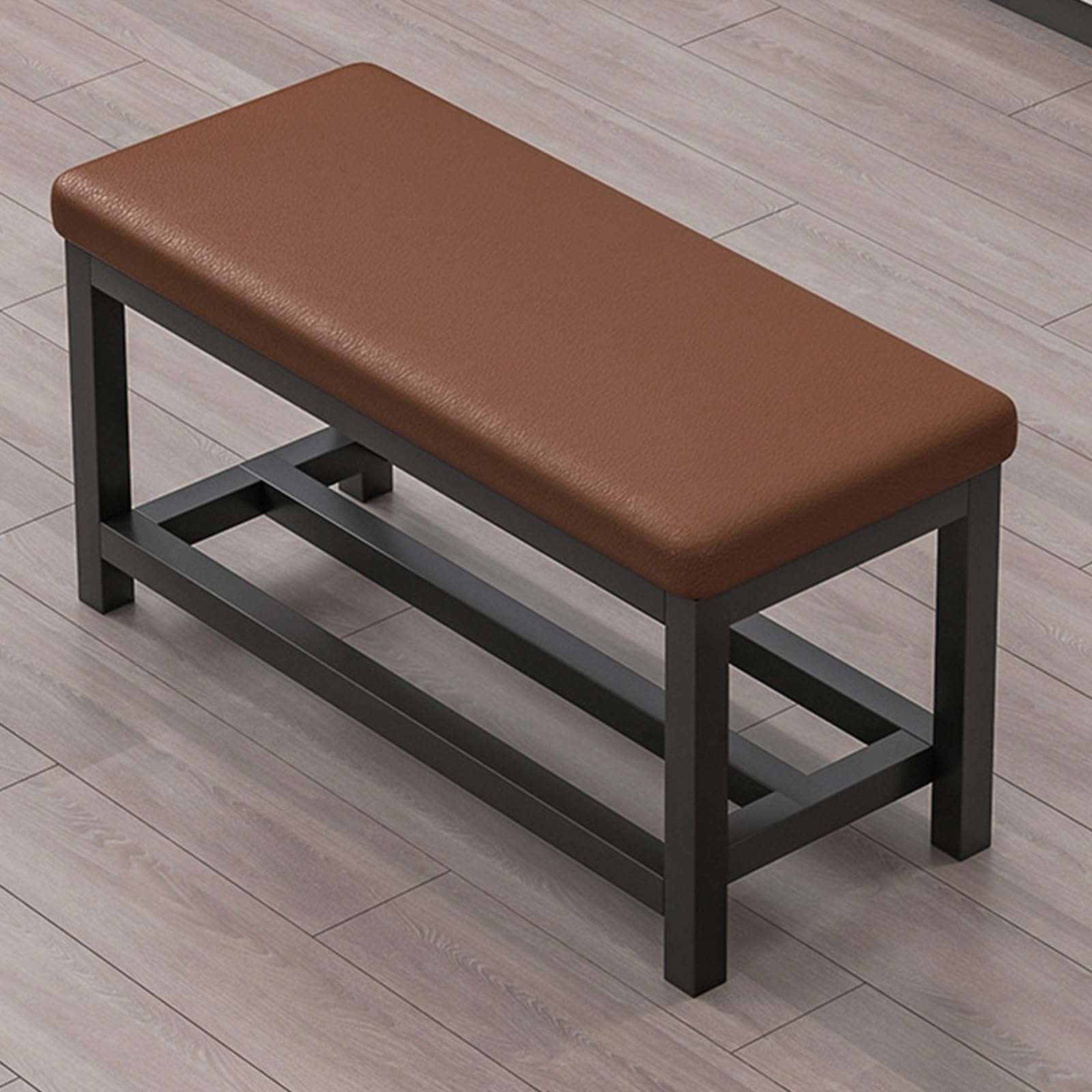 Banco tapizado acolchado en madera maciza de 80 cm para el salón