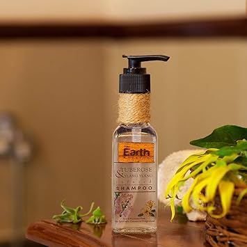 The Earth Reserve Tuberose & Ylang Ylang Natural Shampoo, Chemical Free and Made with Pure Essential Oils Gentle & Mild -100 ml