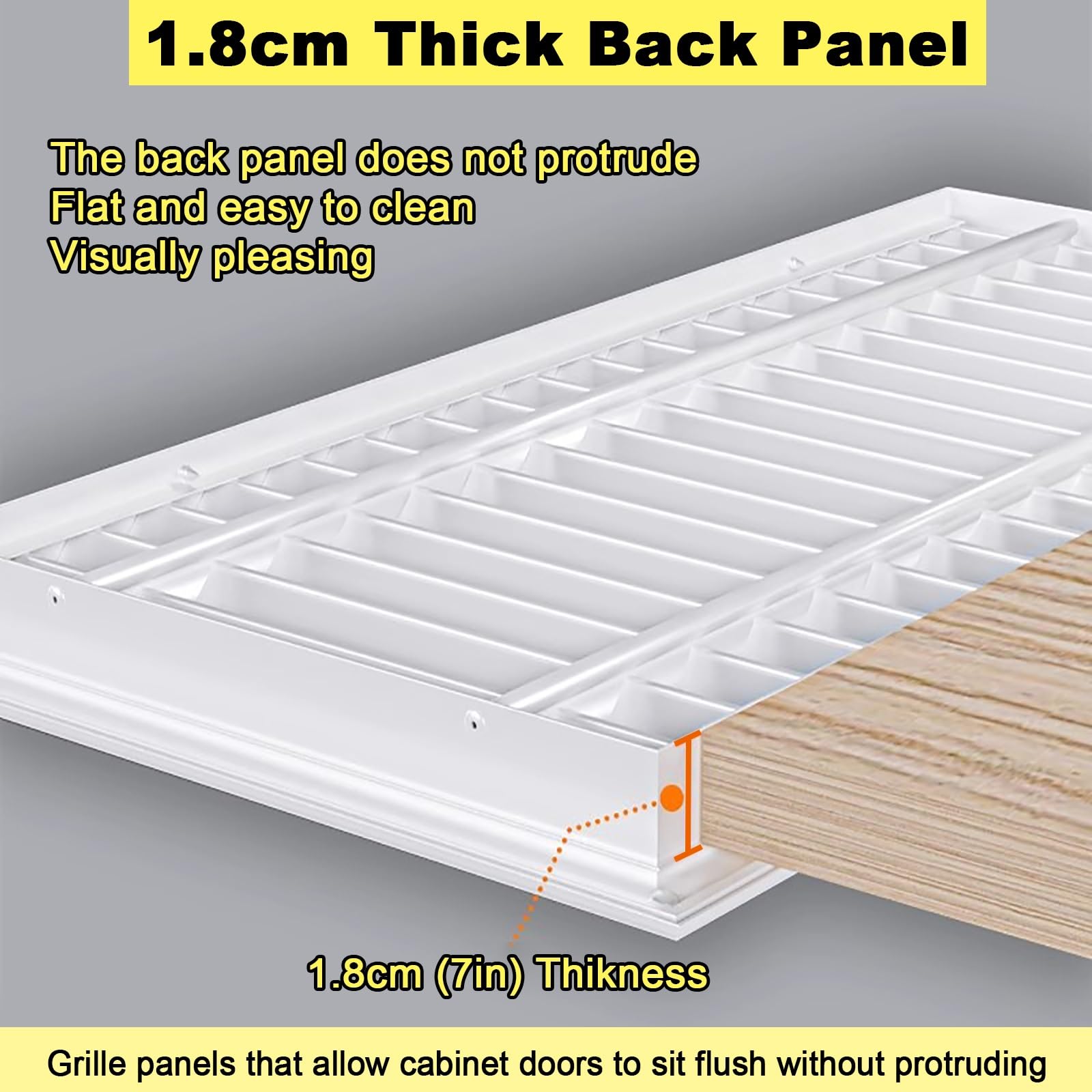 Rejilla Ventilacion Rejilla De Ventilación Con Lamas, Cubierta Decorativa Para El Suministro De Aire, Ideal Para Armario, Zapatos, Armario, Fregadero, Pared Y Suelo, De Aleación De Aluminio(WxH-45x90c