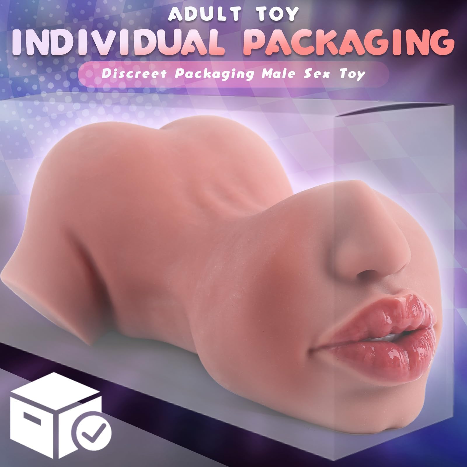 Pocket Pussy Male Masturbator Sex Toys for Men - Adult Toys 2 in 1 Pocket Pussies Lifelike Oral Masturbation Male Stroker for Mouth Sex, Realistic Blowjob Masturbators Adult Sex Toys for Men Pleasure: Brown Pocket Pussy