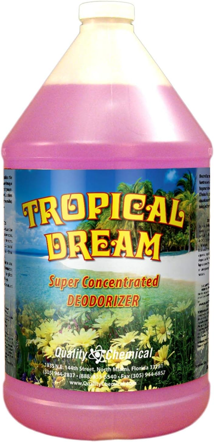 Quality Chemical Tropical Dream Deodorizer - A concentrated malodor counteractant and deodorizer - 128 oz (Pack of 1)