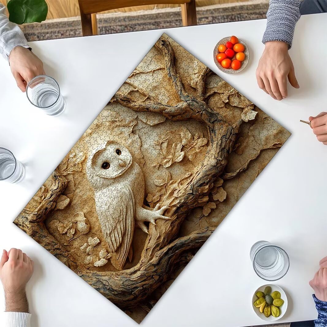 Puzzle Hibou, Puzzle 1000 Pièces Adultes, Puzzles pour Décor Murale -2171