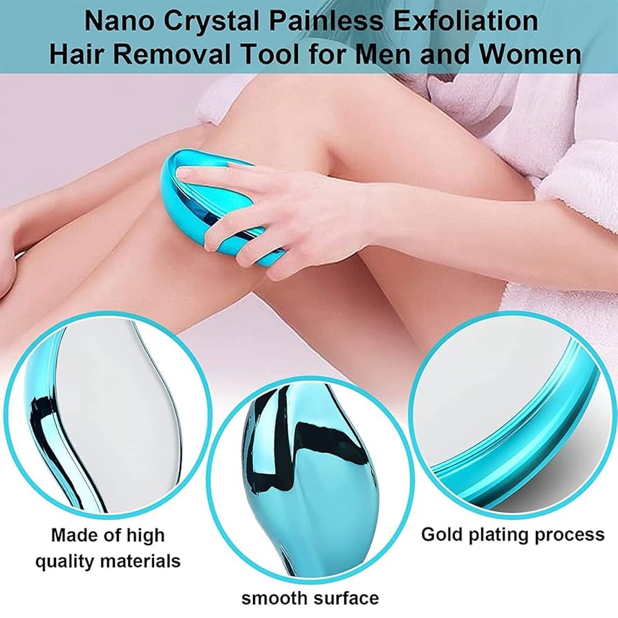 無痛脱毛器 痛みのない クリスタルヘアイレイザー 角質除去ヘアリムーバル Amazon.co.jp: クリスタルヘアイレイザー 脱毛器 男女兼用 家庭
