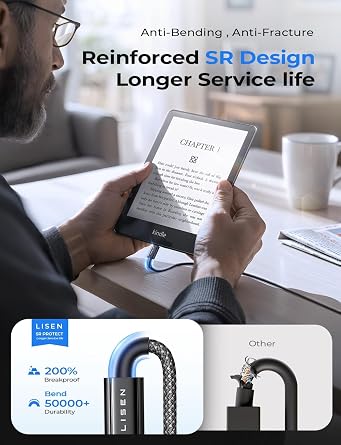 LISEN USB C to Micro USB Cable, 2Pack 3.3FT Micro USB to USB C Cable | Nylon Braided 3A Charging&480Mbps Data Transmission micro usb cable for Type C Wall Chargers/PS4/Xbox One/Old Kindle/Android