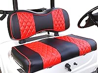 Vista 32 de Huskey - Fundas de asiento delantero y trasero para carrito de golf compatibles con modelos Yamaha G29 Drive & Drive 2 2007 en adelante, ajuste Negro