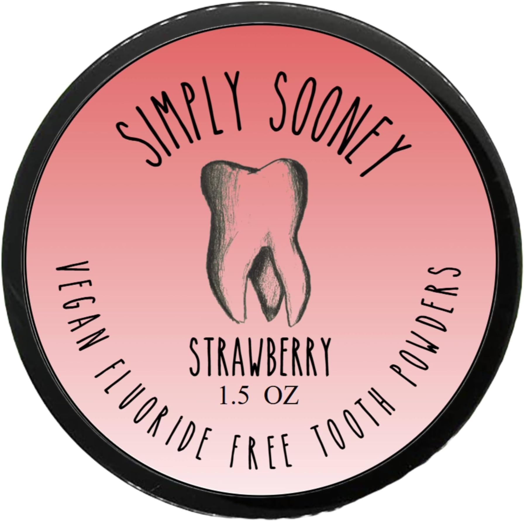 Remineralizing Vegan Mineral Tooth Powder I Strawberry Formula for Kids I Natural Whitening I Stronger Teeth 1.5oz (1.5 oz jar)