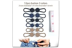 12PCS Button Extenders for Jeans: Expand Your Wardrobe, Not Your Waist