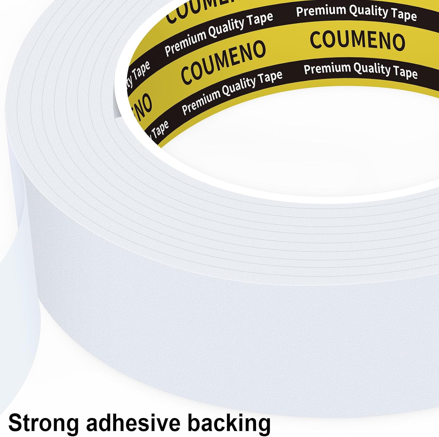 Single-Sided Adhesive EVA Foam Tape 1.2in x16.4FT,White Foam Weather Stripping,Door Seal & Window Insulation Tape,Waterproof Sound Proof Seal Strip for Doors,Windows,Garage Door & Gap Sealing