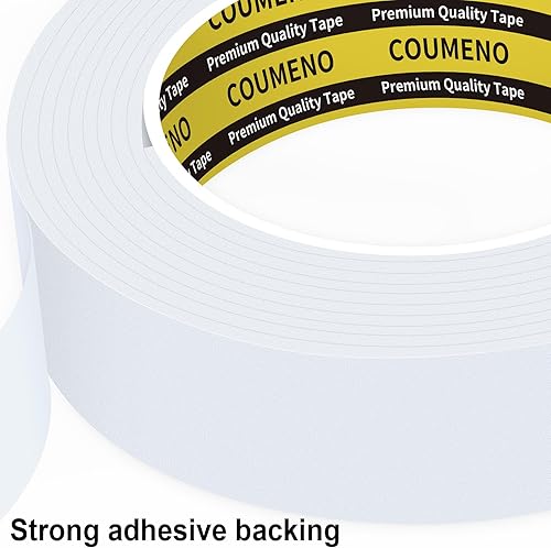 Miniatura 5 de COUMENO Cinta adhesiva de espuma blanca de una sola cara de EVA tira de sellado de una sola cara almohadilla de espuma cinta de esponja para ventana