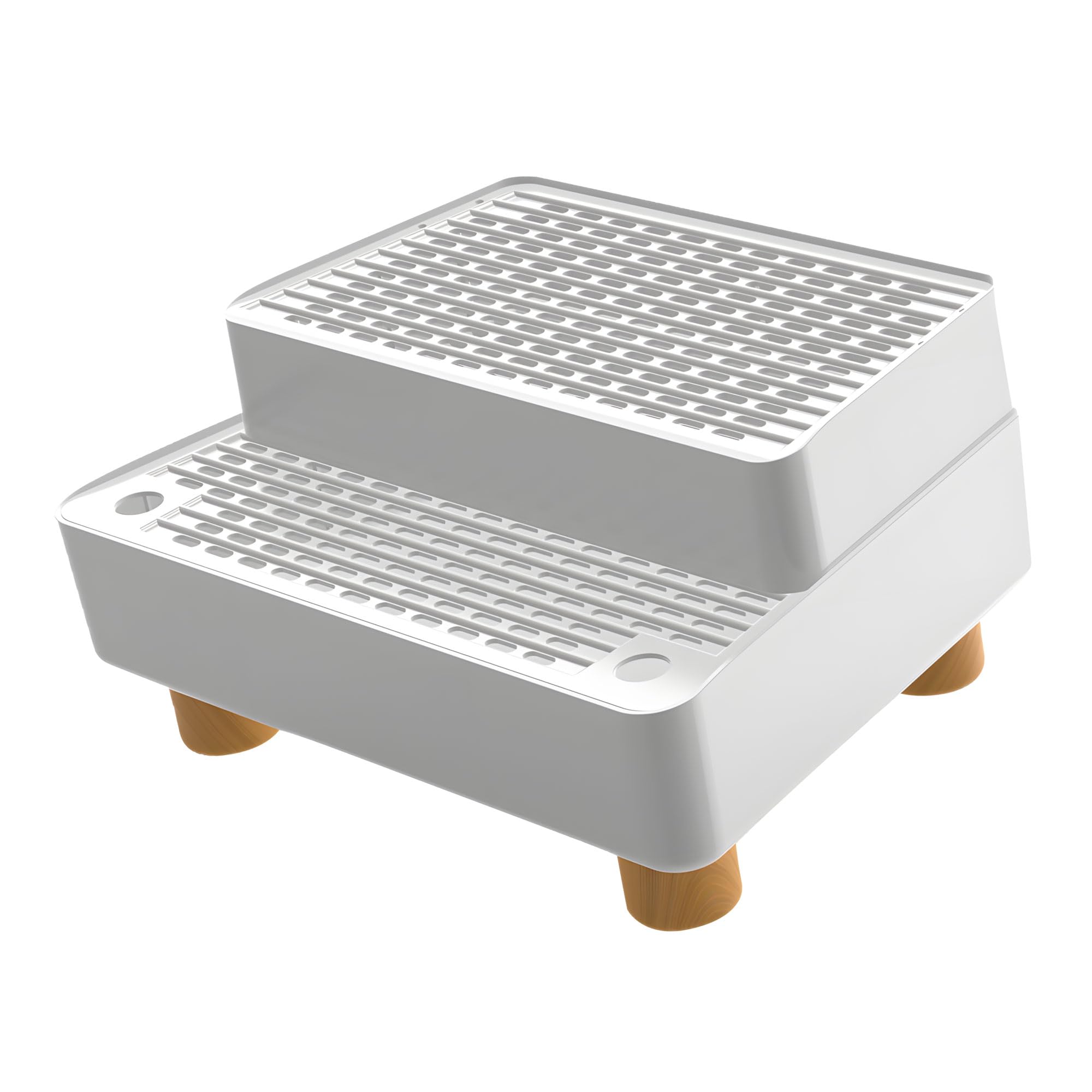 Permanent ABS Constructed Two Layer Puss Wastebasket Step Highlighting Green Shih Tzus Permanent Use and Pet Security ABS Trash