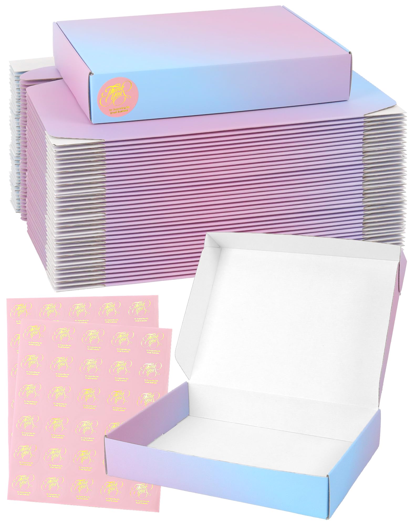 Boîtes d'expédition violettes en carton ondulé 28x20,3x5,1 cm | Lot de 45