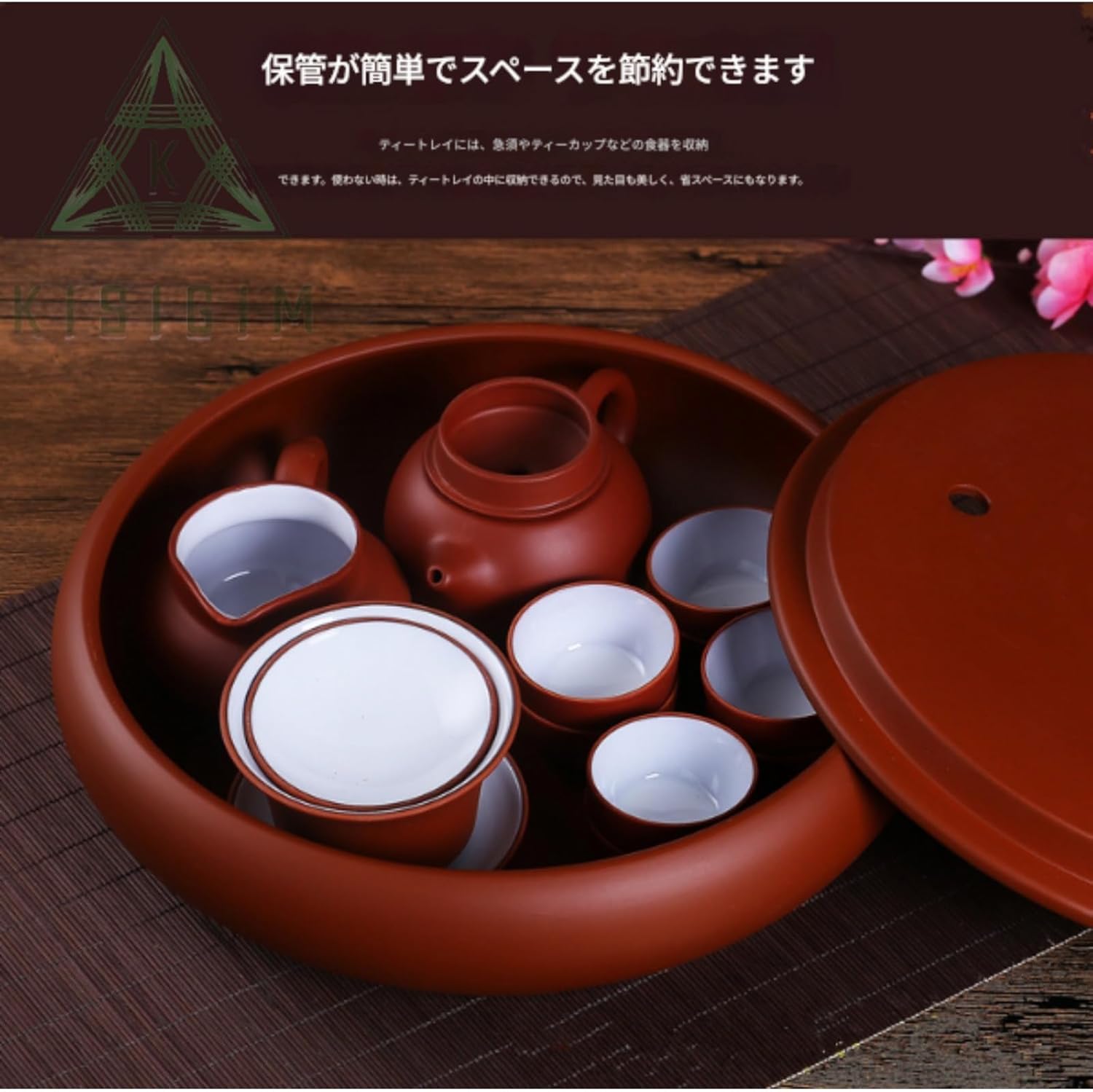 未使用　木箱入り　伊賀焼　茶道セット　お茶セット　急須　茶釜　五徳　火鉢？ 未使用 木箱入り 伊賀焼 茶道セット お茶セット 急須 茶釜 五徳