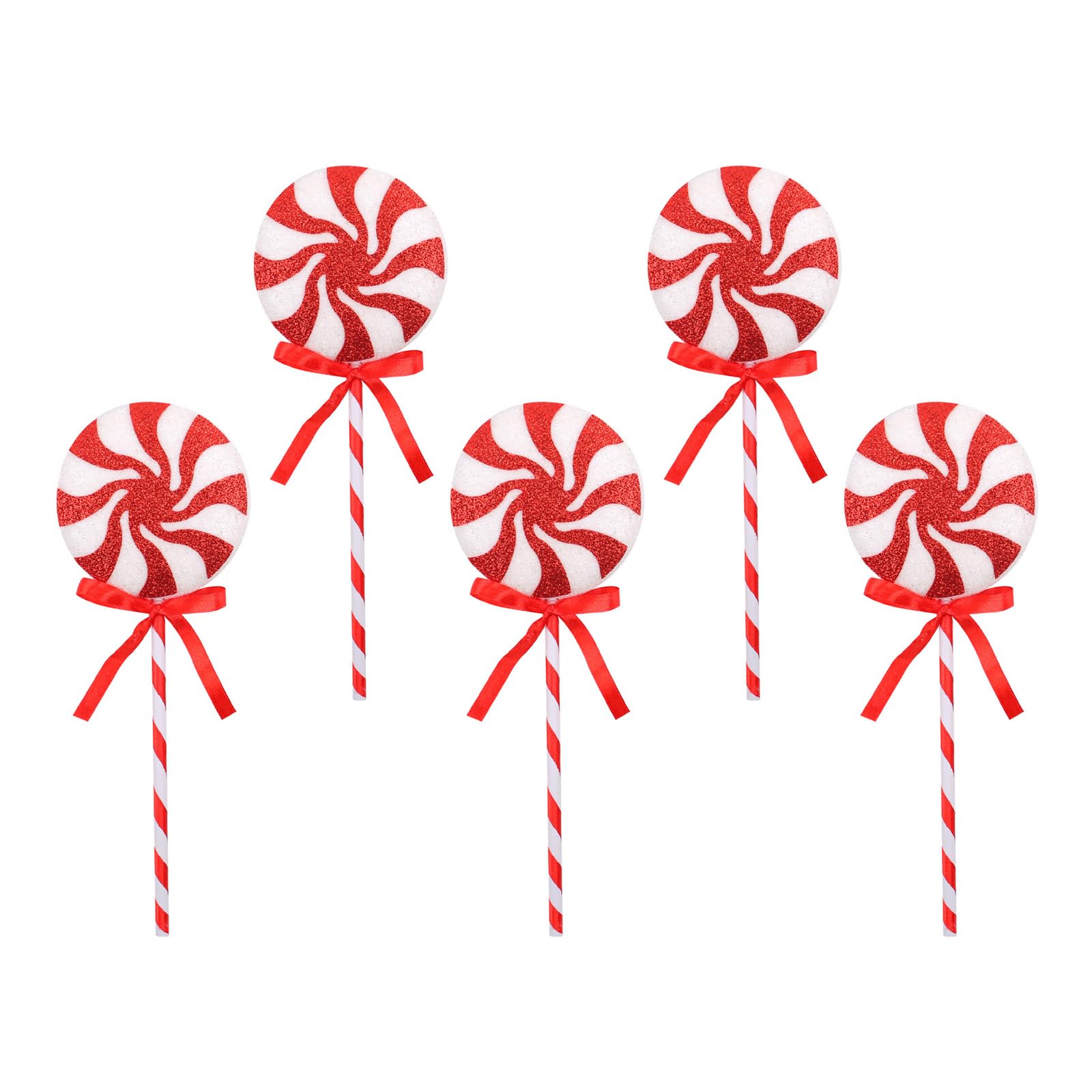 Christmas Candy Canes Embellishments Bright Christmas Candy Canes Decorations Sturdy and Fade Resistant Holiday Decors