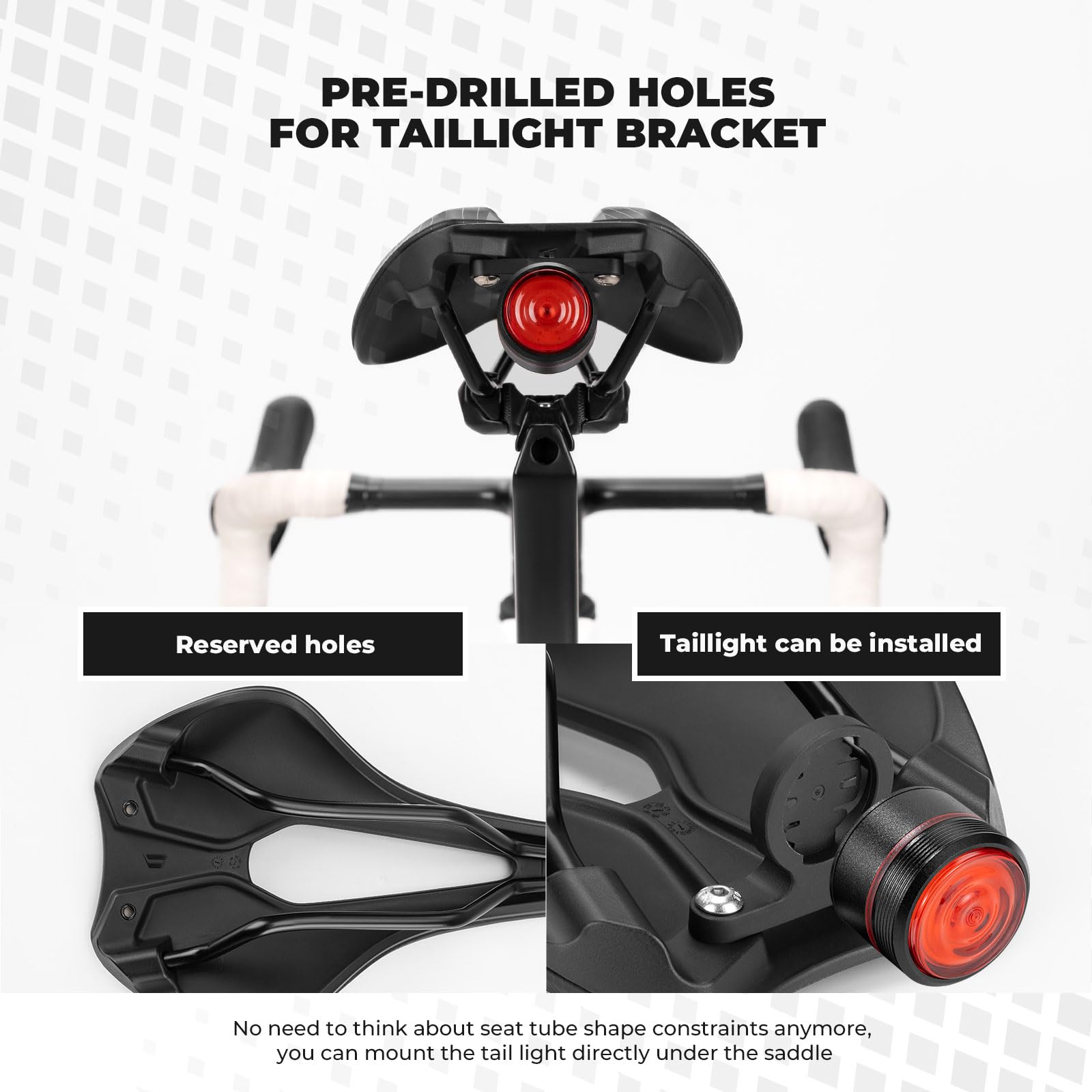 ROCKBROS Sillín de Bicicleta Cómodo Unisex Ergonómico Impermeable con Espuma de Alta Densidad y Estructura Cromo Molibdeno para Bicicleta Urbana, MTB, Ebike