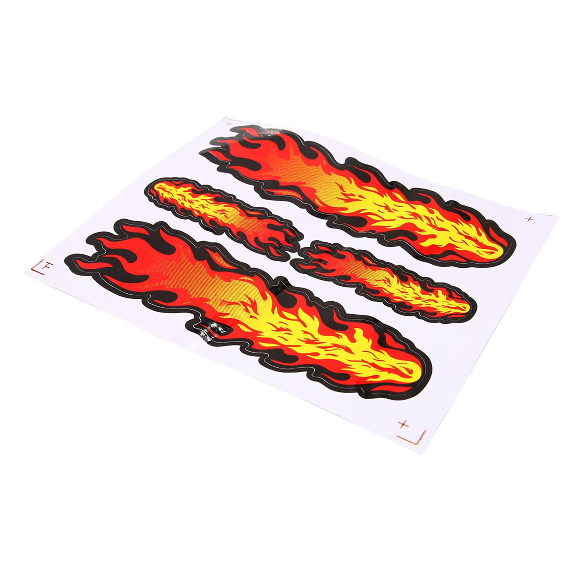 Planche D'autocollants Flammes Pour Kart à Pédales FERBEDO - Réf. 750085 - Neuf