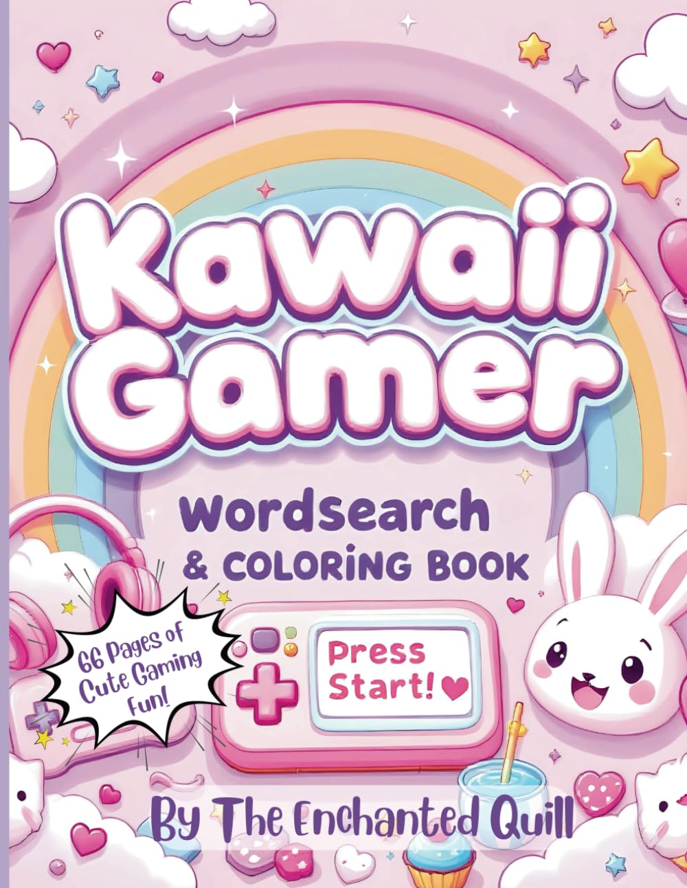 Kawaii Gamer Wordsearch & Coloring Book