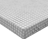 Vista 258 de Ambesonne - Sábana bajera ajustable multicolor, en colores y tres tamaños Azul y gris