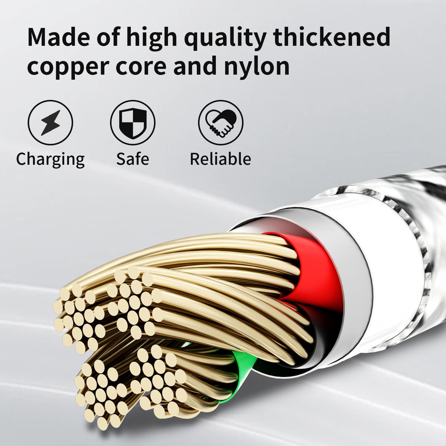 Cavo di ricarica multiplo USB C, confezione da 2 cavi di ricarica 3 in 1, cavo di ricarica universale in nylon intrecciato con porta USB di tipo C, micro USB, porta IP per iPhone 16/15 Series/telefoni