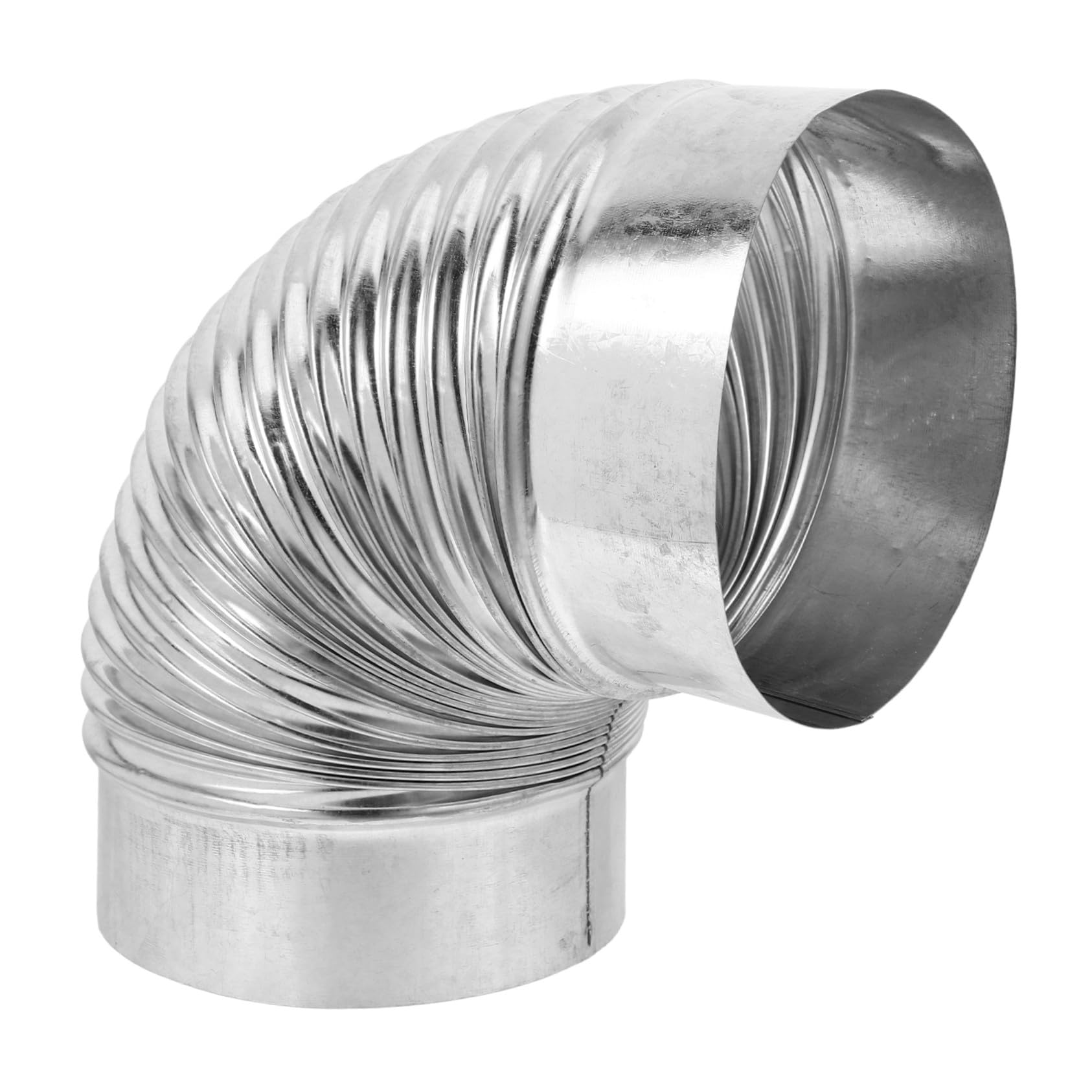 Tuyau évacuation flexible acier inoxydable coude conduit cheminée tube adaptateur