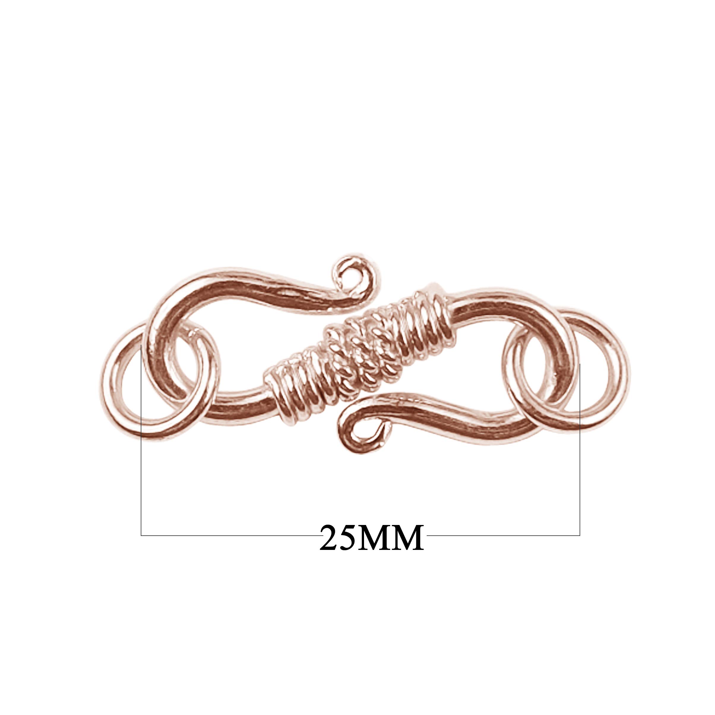 Rose Gold Overlay ''S'' Hook CRG-158