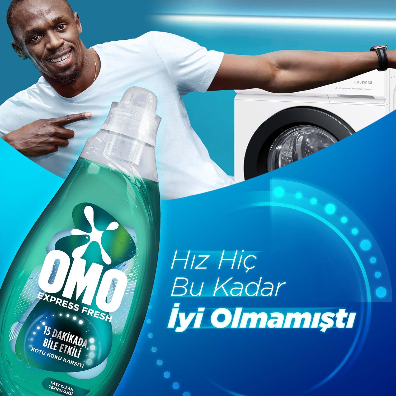 OMO Express Fresh Kötü Koku Karşıtı Beyaz ve Renkliler Sıvı Çamaşır Deterjanı, 1480 ml