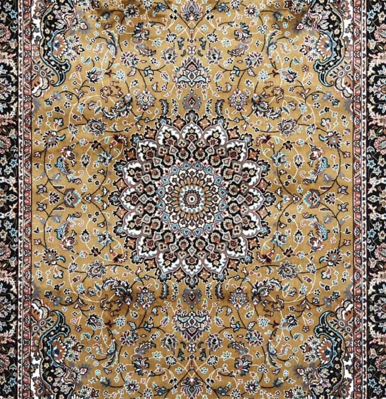 Image of Luxury Silk Carpet 5 x 7 FEET for Living Room or Bedroom, Made with Premium Silk, Perfect for Elegant Interiors Comfort and Timeless Design
