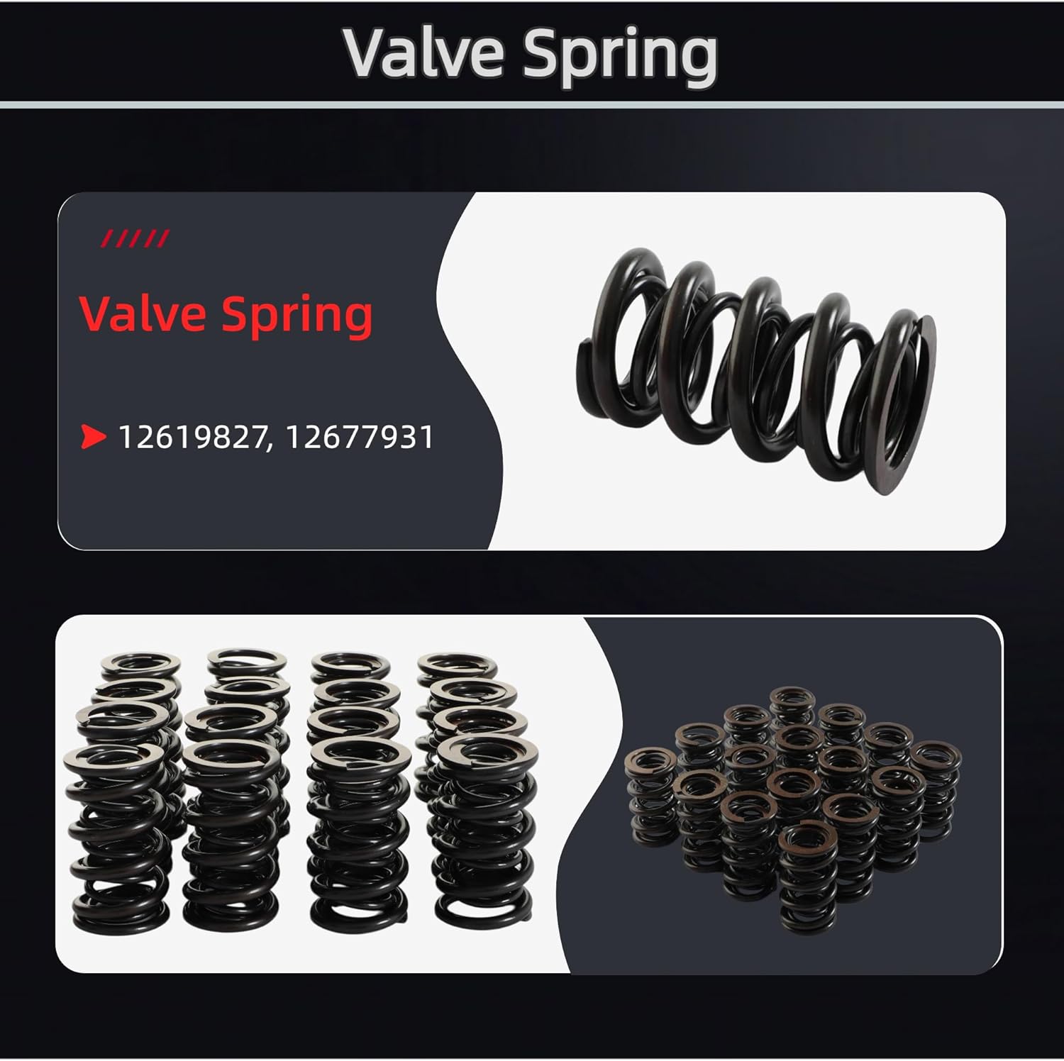 5.3 6.2 LS Valve Spring Set w/Intake Exhaust Valve For Silverado 1500 Chevrolet GMC Sierra 1500 Tahoe Suburban Yukon 5.3L 6.2L 2014–2021