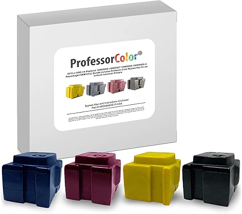 ColorCube 8570 o 8580 - Juego de 4 colores (4 tintas reempaquetadas con llave de derivación