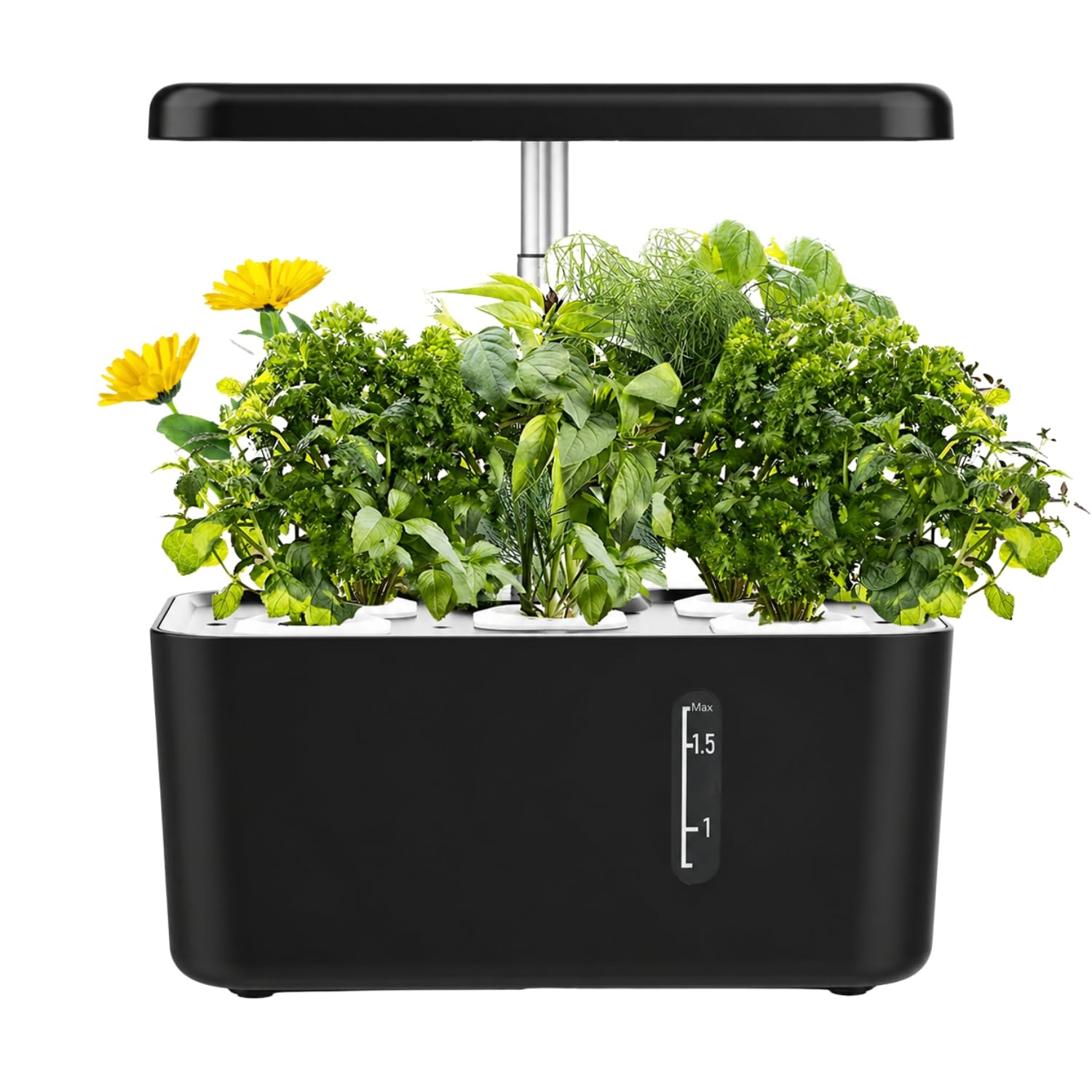 Indoor Hydroponics Garden System with 5 Pods | 10 W LED Grow Light | Smart Herb & Vegetable Growing Kit | 1.5 L Water Tank | Grow Herbs, Leafy Greens & Small Plants at Home-image-36