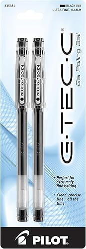 Pilot G-Tec-C Bolígrafo de punta ultra fina 2 unidades tinta azul 35482 Negro