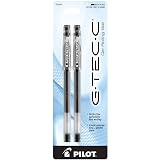 PILOT G-Tec-C Gel Ink Rolling Ball Pens, Ultra Fine Point (0.4mm), Black Ink, 2-Pack (35481) – view 1