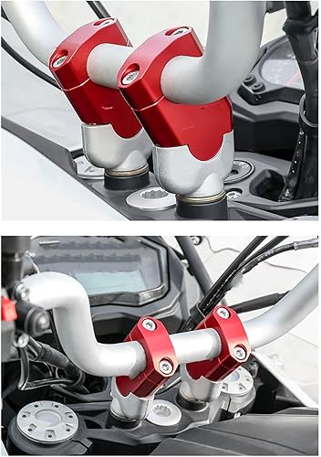 Miniatura 4 de Abrazadera elevadora de barra de mango para Benelli para TRK520X para TRK 502 para BJ500 para Leoncino 500 2020 2021 Manillar de elevación de barra