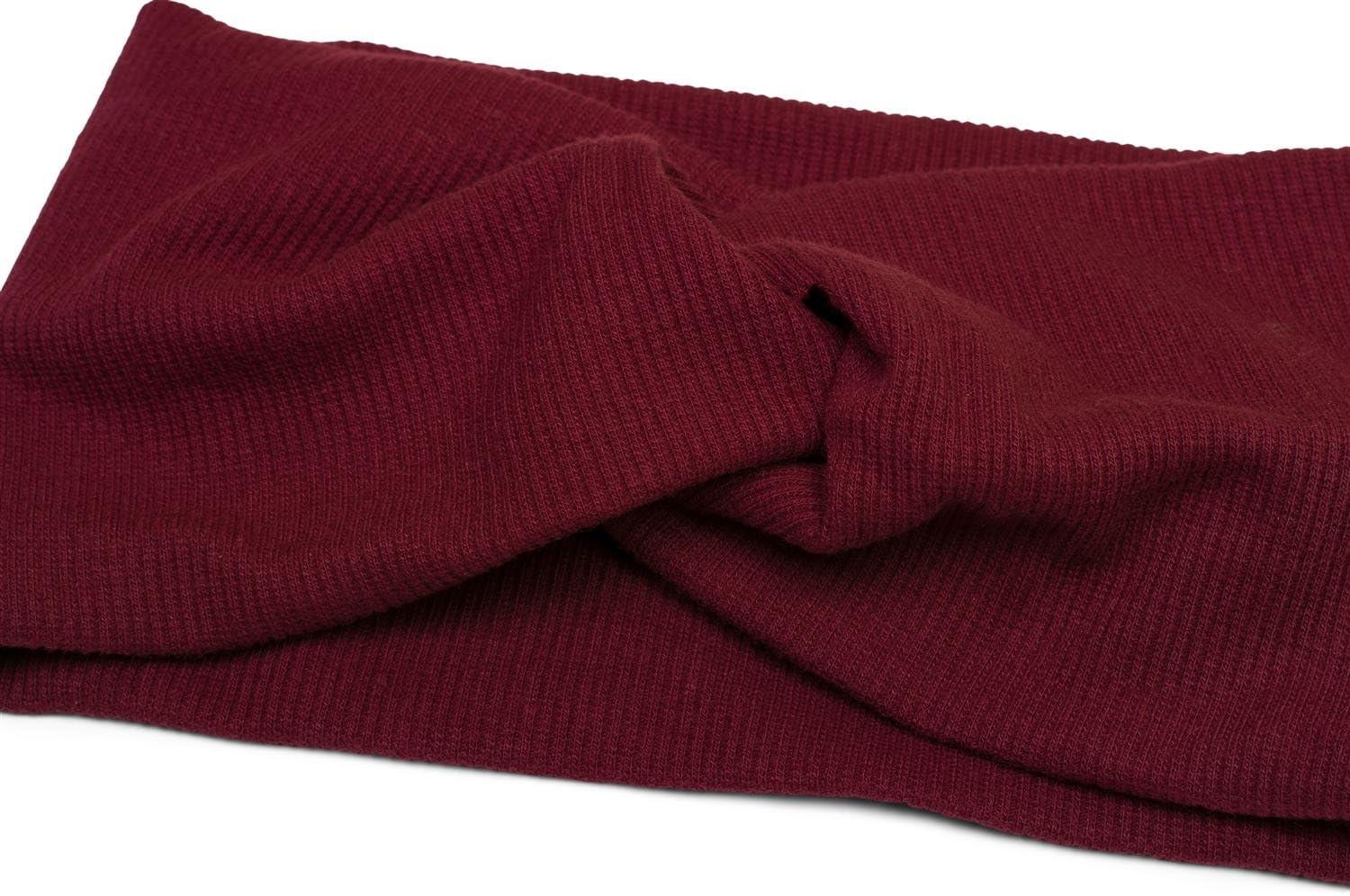 styleBREAKER hairband in a fine rib look with bow, headband, ladies, 04026009, Colour:Claret-Red - Image 3