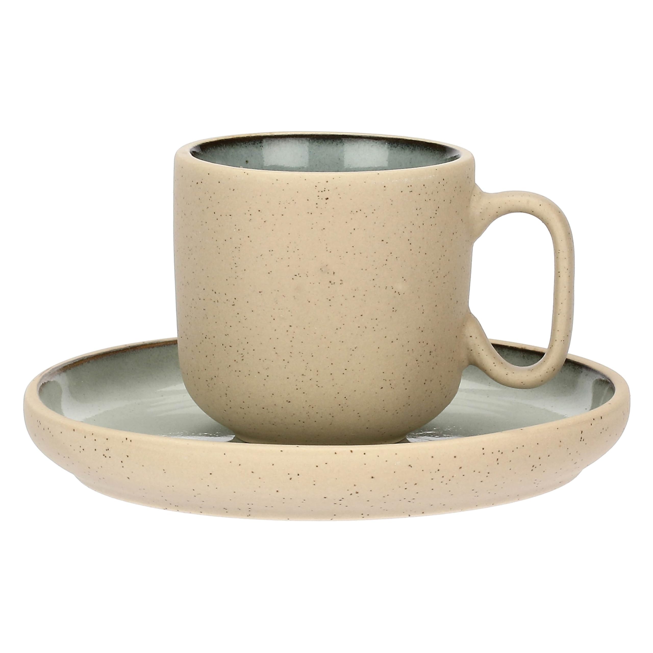 Rose&Tulipani Arpeggio Ceruleo Stoneware Coffee Mug 90 ml